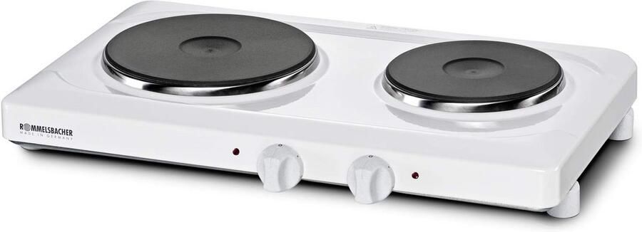 Dubbele Kookplaat met Gietijzeren Verwarmingsplaten en 7-standen Temperatuurregeling