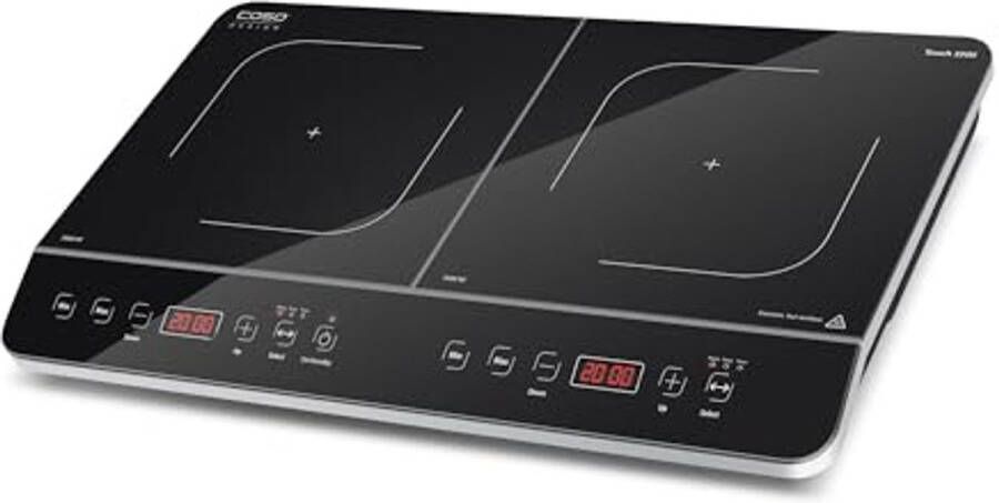 Dubbele Mobiele Inductiekookplaat 3500 Watt 60-240 °C 6 Standen Veiligheidsfunctie