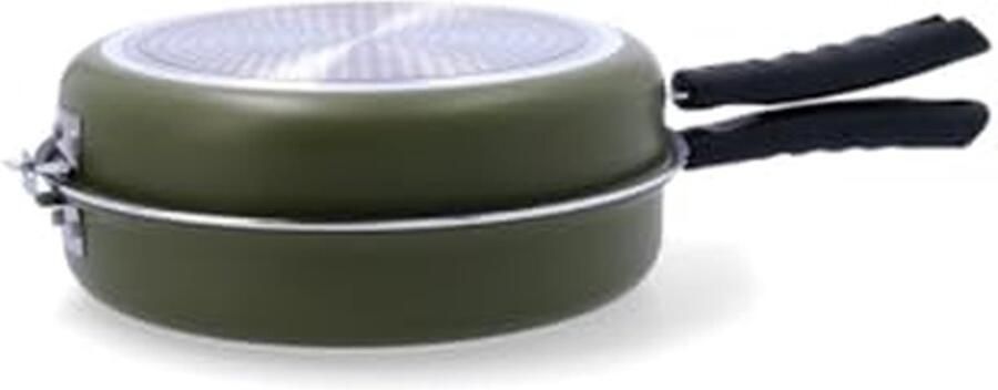 Dubbele pan Omelet pan Eten bereiden Dubbelzijdig koken 26 cm Zwart
