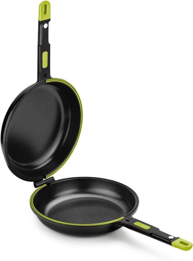 Dubbele Pan Tortilla Pan Wraps Maken Twee Zijden 24 cm Zwart