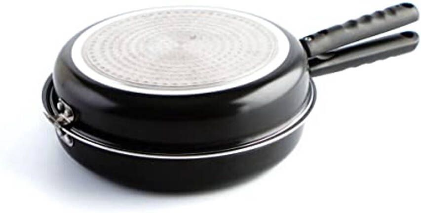 Dubbele Pan voor Tortilla met Antiaanbaklaag en Veiligheidsvergrendeling