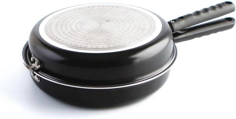 Dubbele Pan voor Tortilla met Antiaanbaklaag en Veiligheidsvergrendeling