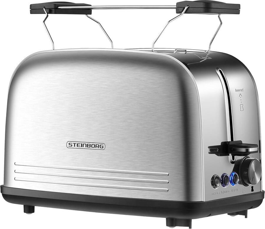 Dubbele Slot Broodrooster met 7 Bruiningsniveaus en 4 Functies