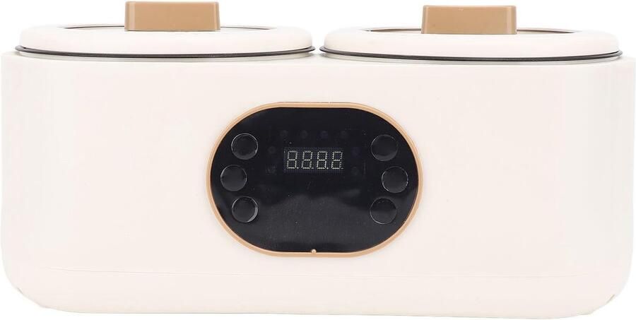 Dubbele Slowcooker Rijstkoker Hete Pot Gelijk Koken 6 Kookstanden 37x20x18cm