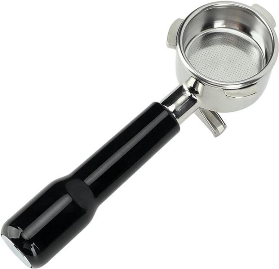 Dubbele Stroom Roestvrijstalen 54mm Koffie Portafilter voor Koffiemachine Zwart Barista-accessoire