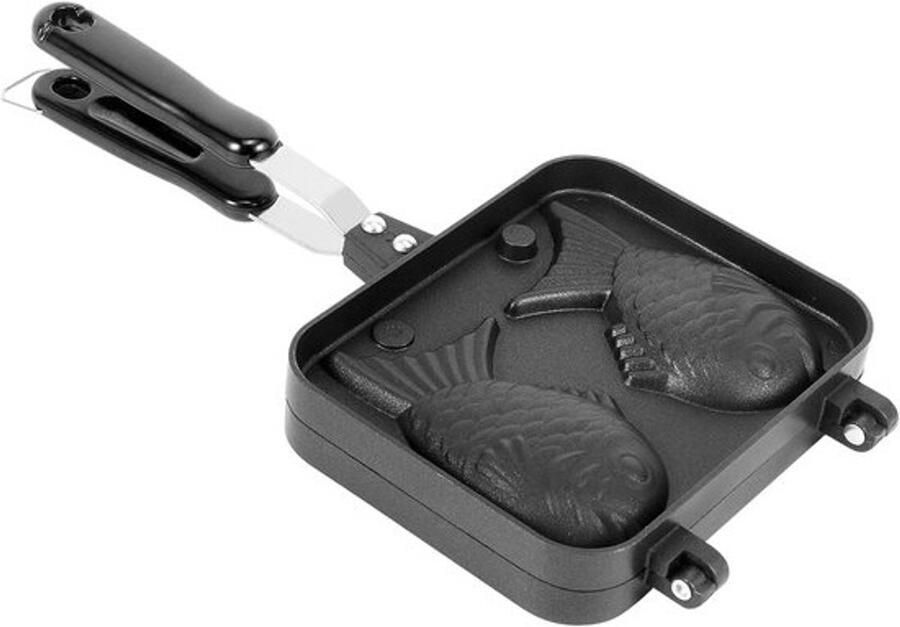 Dubbele Visvorm Wafelijzer Taiyaki Pan voor Japanse Pannenkoeken en Warme Desserts