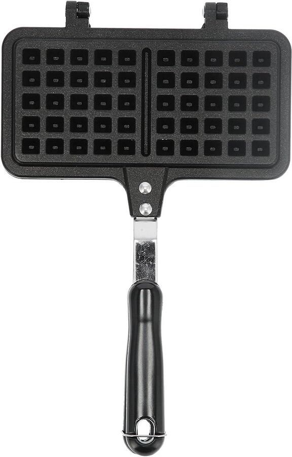 Dubbele Wafelijzers Anti-Aanbak Pers voor Gasfornuis