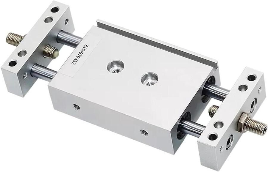 Dubbele Zuigerstang Cilinder Perslucht Cilinder Industriële Automatisering Verstelbare Slag 100mm Slag Standaard