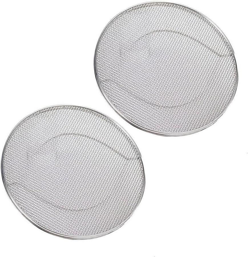 Dubbellaags Gaas Spatdeksel Grill Schoon Koken Roestvrij Staal 195 cm Zilver