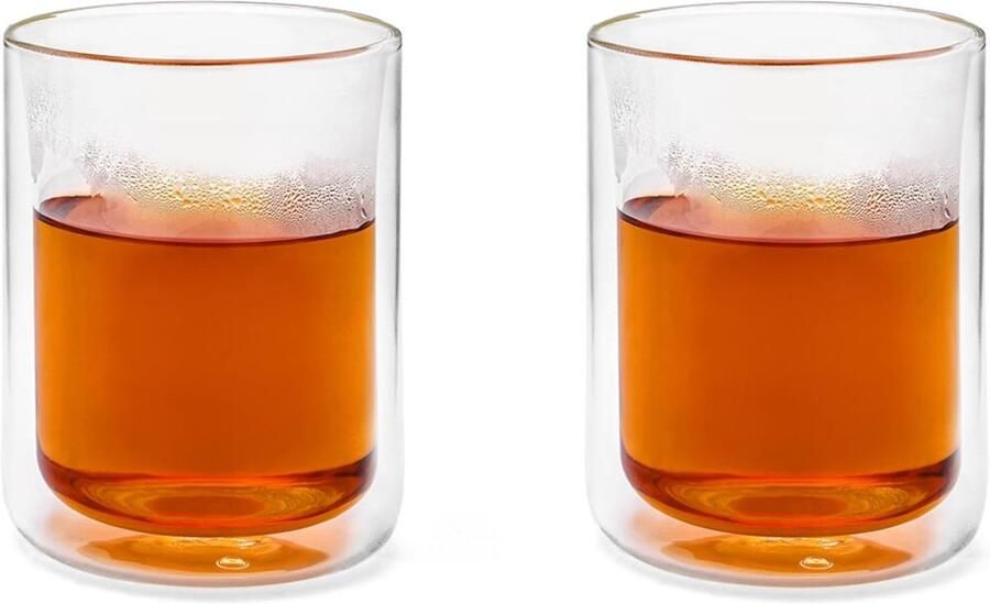 Dubbelwandig glas San Remo 290 ml set van 2