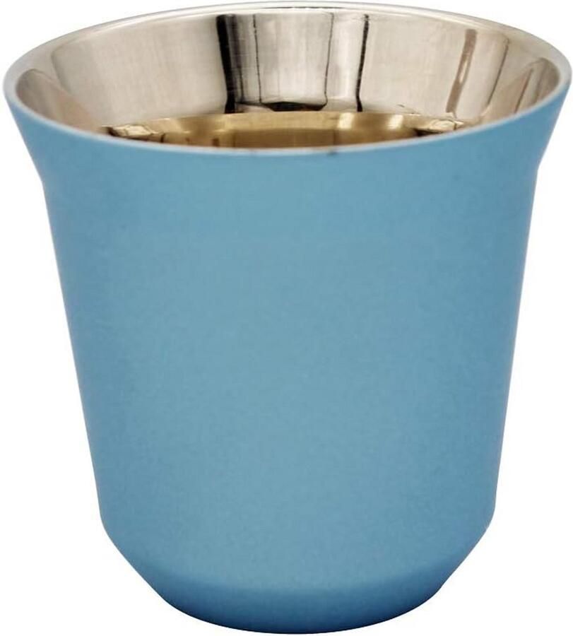 Dubbelwandig Roestvrijstalen Koffiekopje voor Espresso Thermisch Geïsoleerd 80 ml
