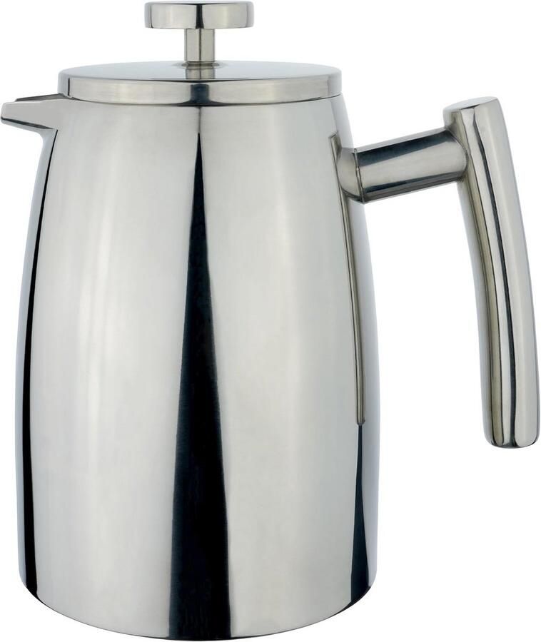 Dubbelwandige Cafetière 0.8L RVS Koffiezetapparaat met Spiegelafwerking