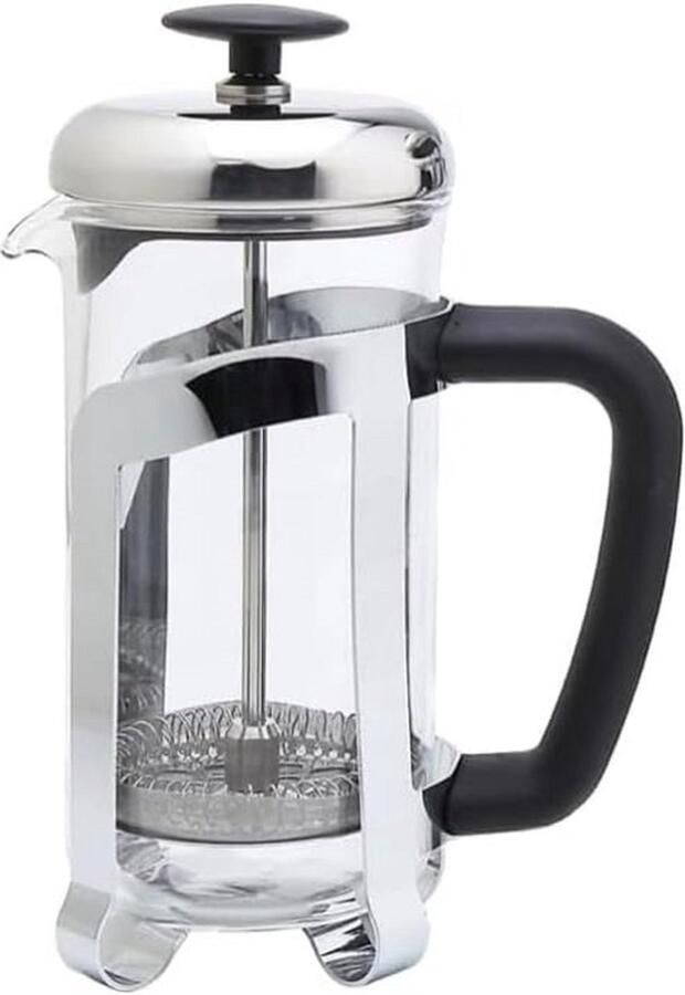Dubbelwandige French press Koffiezetapparaat van glas en RVS 1000ml