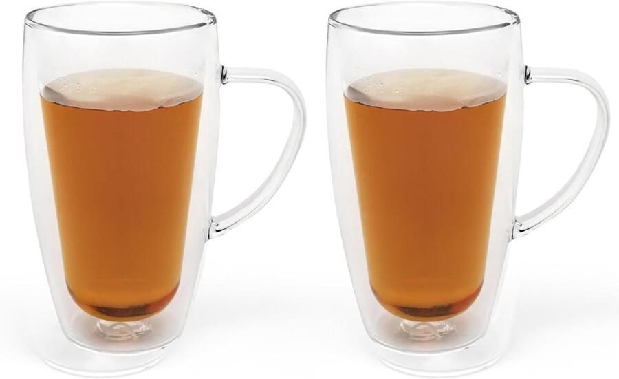 Dubbelwandige glazen met oor s 2 (320 Milliliters)