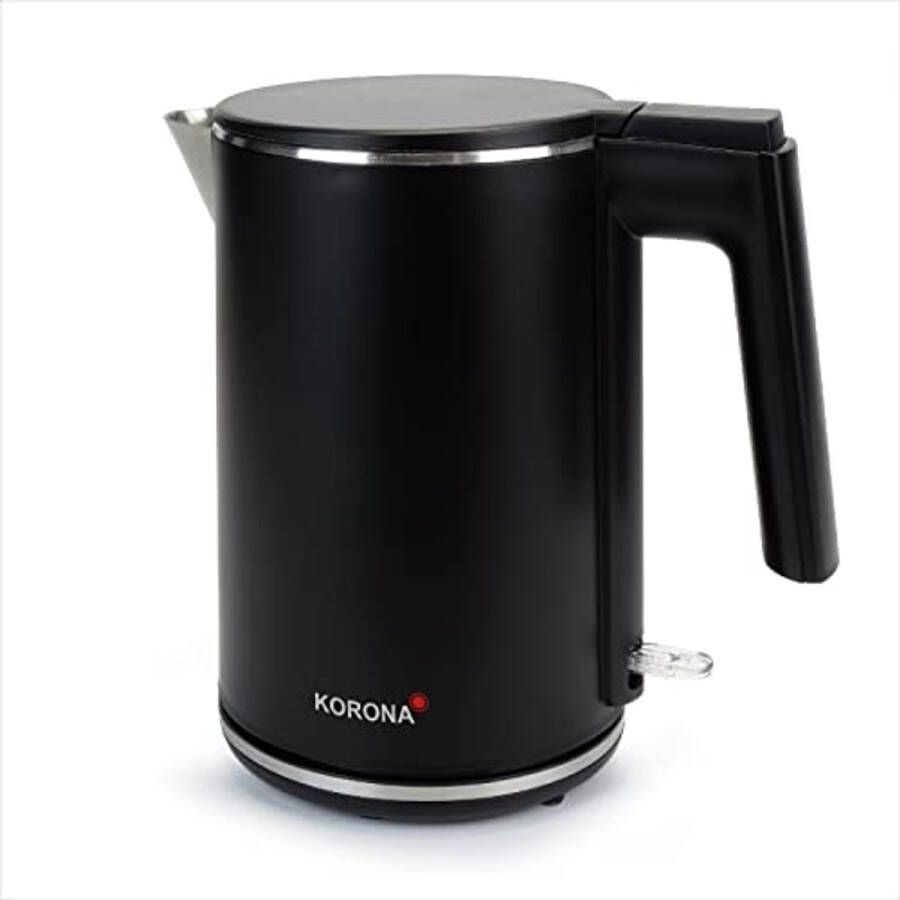 Dubbelwandige waterkoker 1 liter met Cool Touch en elegant ontwerp