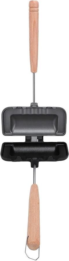 Dubbelzijdige Bakpan Tosti Pan Panini Grill Sandwiches Maken Gelijkmatige Warmteverdeling 22.2 x 13 x 4.7 cm