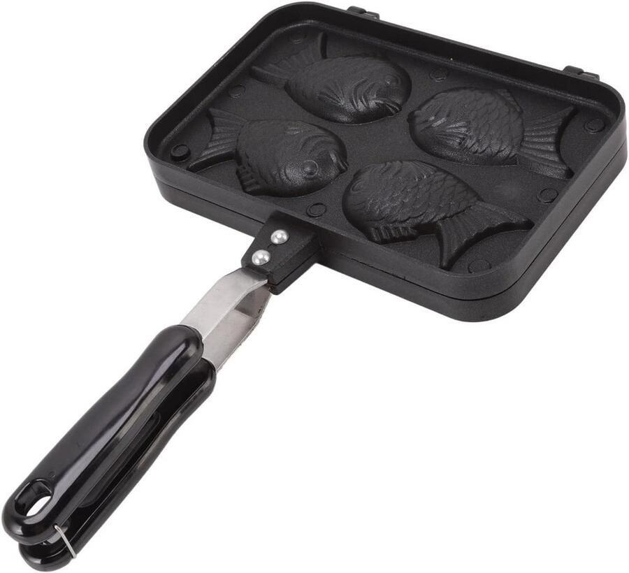 Dubbelzijdig Wafelijzer in Visvorm voor Japanse Taiyaki