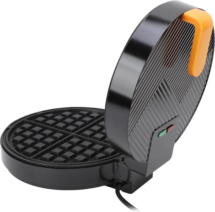 Dubbelzijdig Wafelijzer Wafelmachine Mini Wafels Snelle Snacks Maken Gelijkmatige Verwarming 1400 W Zwart