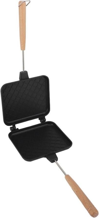 Dubbelzijdige Aluminium Koekenpan voor Tosti's en Meer Geschikt voor Gas en Inductie
