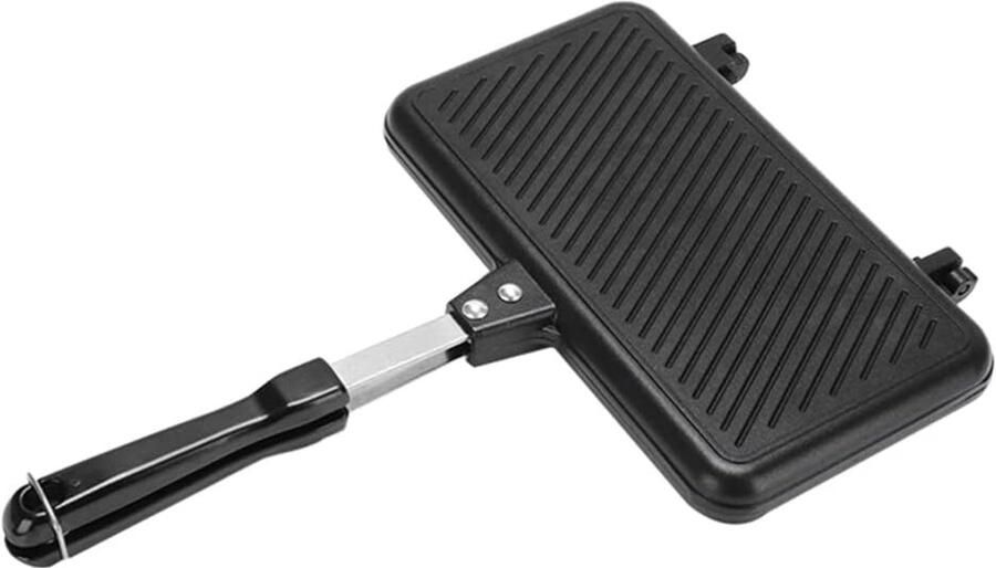 Dubbelzijdige antiaanbak sandwichbakvorm 35 5 cm aluminium geschikt voor koken op het fornuis omeletten toast enz