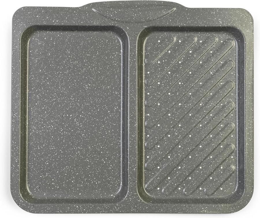 Dubbelzijdige Bakplaat en Griddle met Antiaanbaklaag (Ovenbestendig)