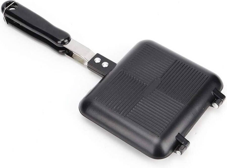 Dubbelzijdige braadpan sandwichpan omeletpan met anti-aanbaklaag grote grillpan voor ontbijt