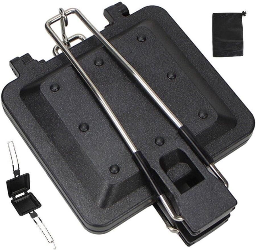 Dubbelzijdige Broodrooster en Tosti-ijzer met Antiaanbaklaag