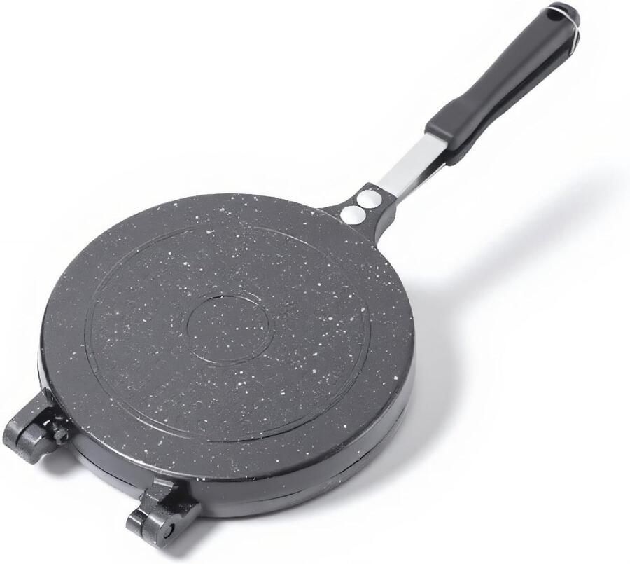 Dubbelzijdige Koekenpan Aluminiumlegering Anti-aanbaklaag Gemakkelijk schoon te maken Voor pannenkoeken en omeletten