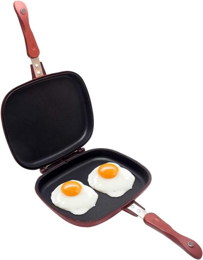 Dubbelzijdige Koekenpan met Anti-aanbaklaag voor Omeletten en Pannenkoeken