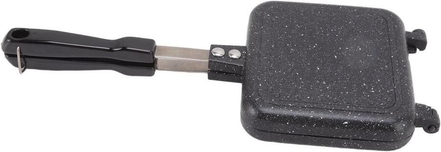 Dubbelzijdige Koekenpan Sandwich Maker Sandwiches Maken Afneembare Handgrepen 35x15cm Rood