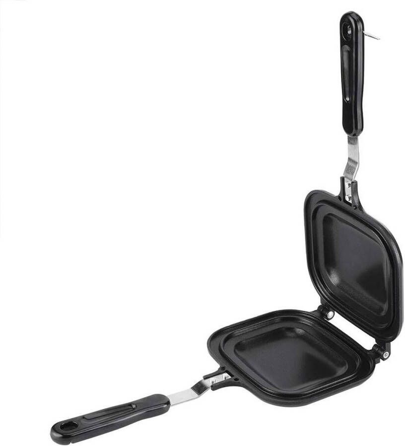 Dubbelzijdige Multifunctionele Braadpan Sandwich Broodrooster Ontbijt Maker Nonstick Bakpan met Handvat