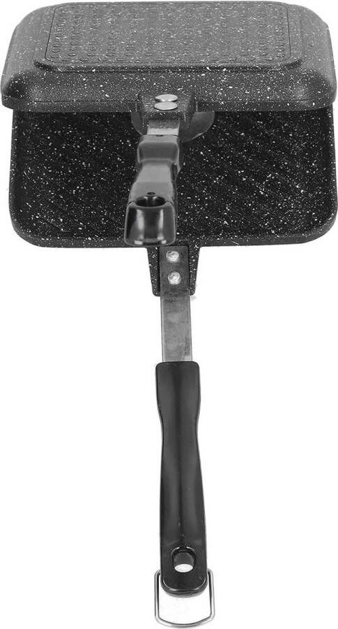 Dubbelzijdige broodjes broodrooster campingkookplaat toastiemaker bakpan met antiaanbaklaag hittebestendige handgrepen thuiskoks toasties ontbijt binnen en buiten - Foto 2