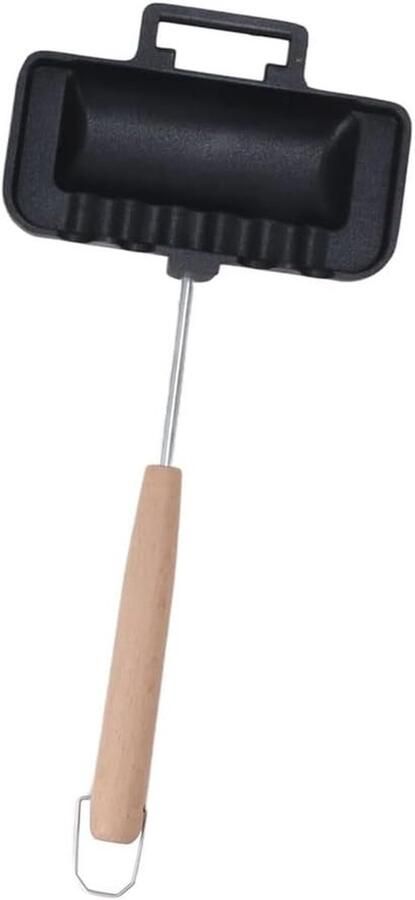 Dubbelzijdige Pan Sandwich Maker Ontbijt Maken Verwijderbaar Handvat 29.5 cm Zwart