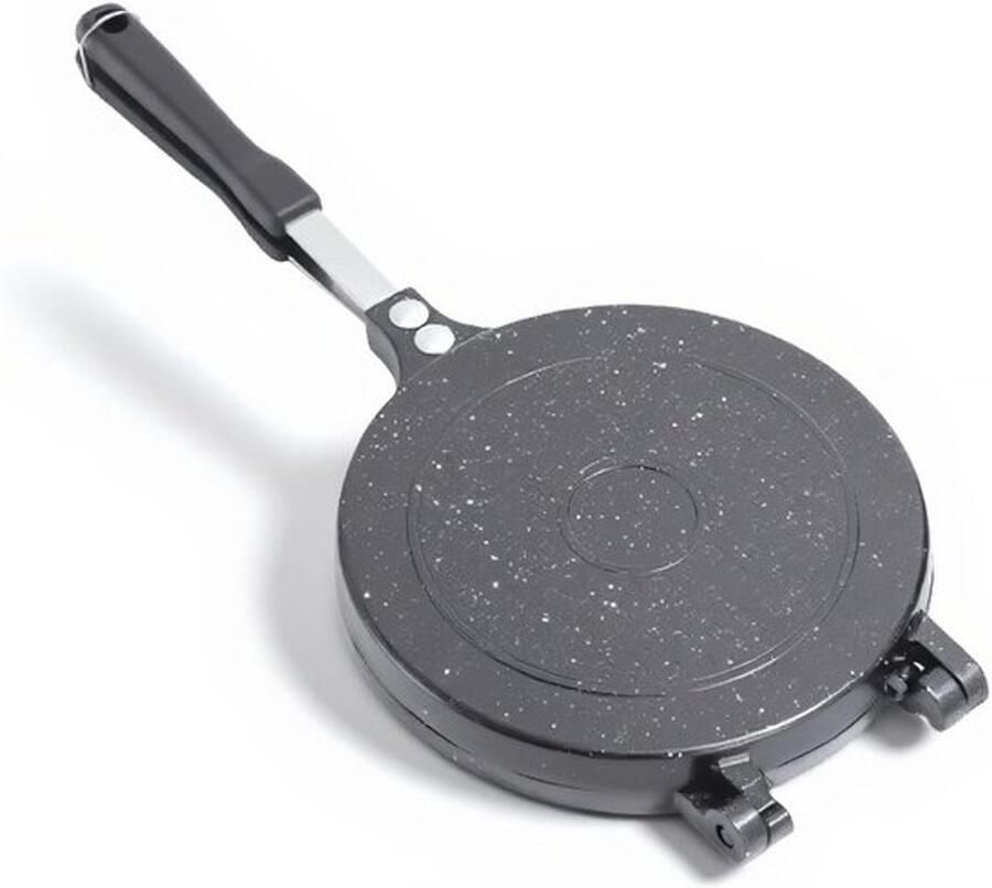 Dubbelzijdige Pan Sandwich Pan Ontbijt Maken Non-stick Coating 42 x 24 cm Zwart