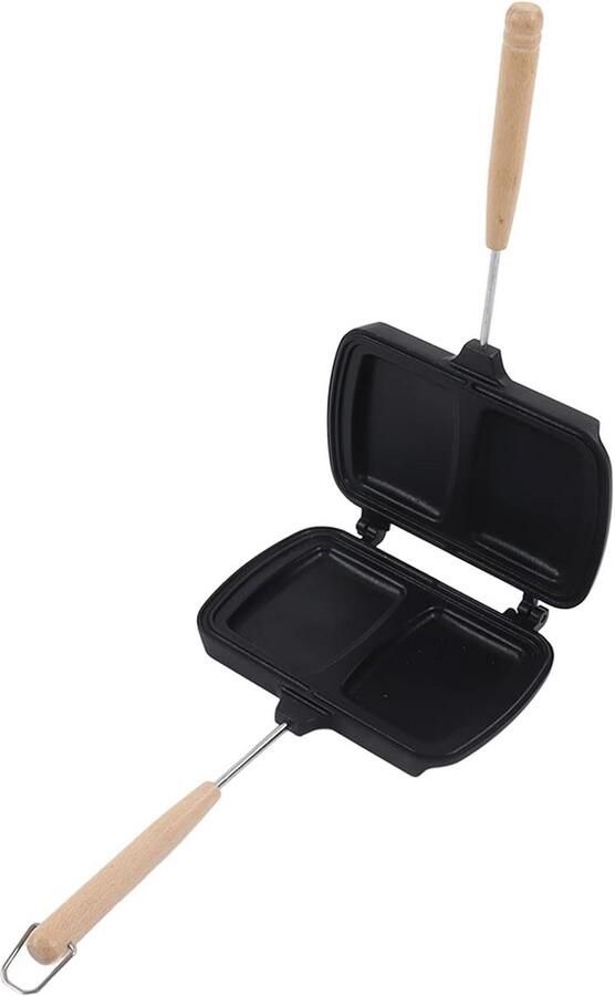 Dubbelzijdige Sandwich Broodrooster Pan voor Toasties en Wafels