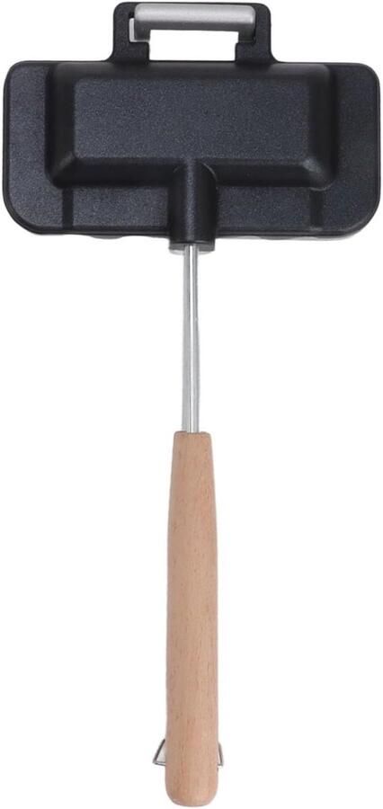 Dubbelzijdige Tosti Panini Pers Sandwichmaker Omelet Maker Ontbijt Maken Afneembare Bakvorm 30x14cm Zilver