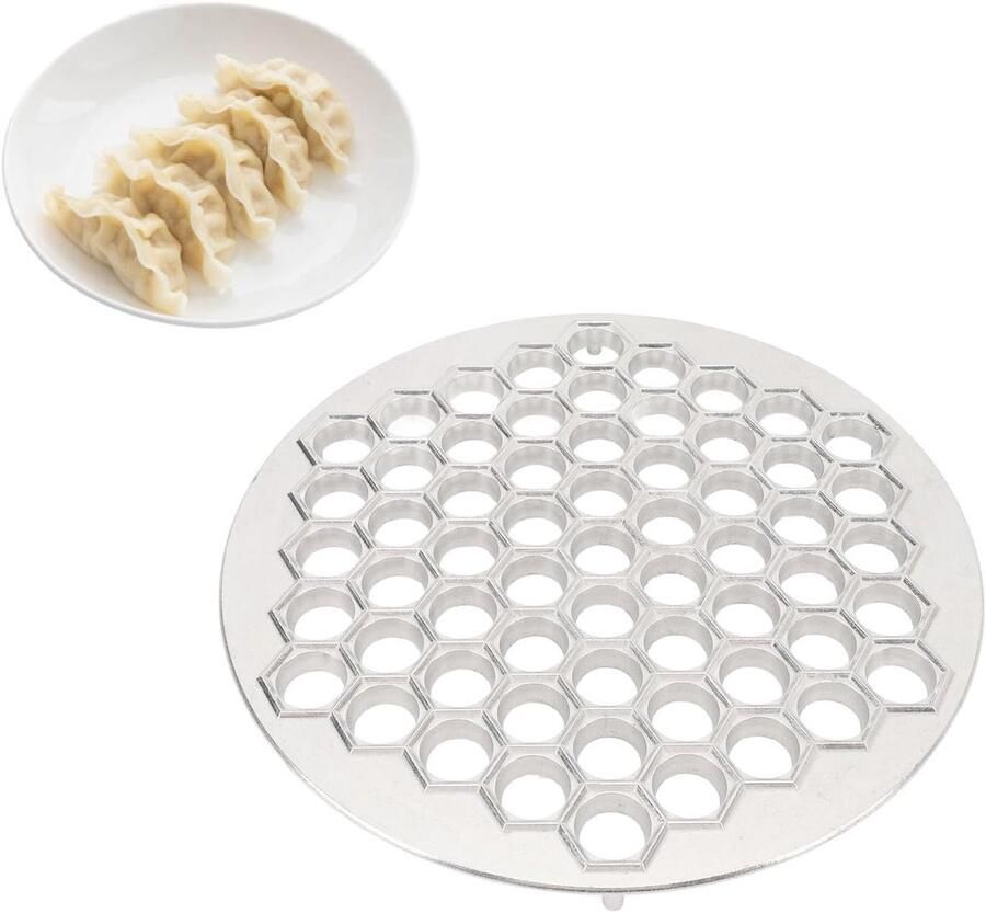 Dumpling Maker 61 Gaten Aluminium Dumpling Maker Easy Clean Pelmeni Tool Russische Dumplings Pastagerechten Maken