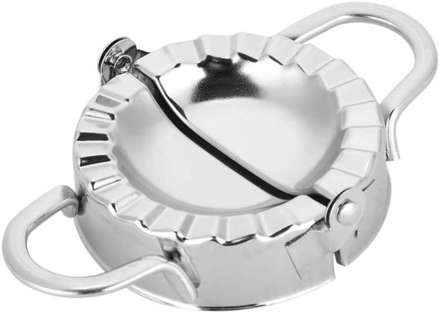 Dumpling Maker Rvs Dumpling Deeg Press Dumpling Tool voor Dumpling Pie Ravioli Gyoza Empanada (L)