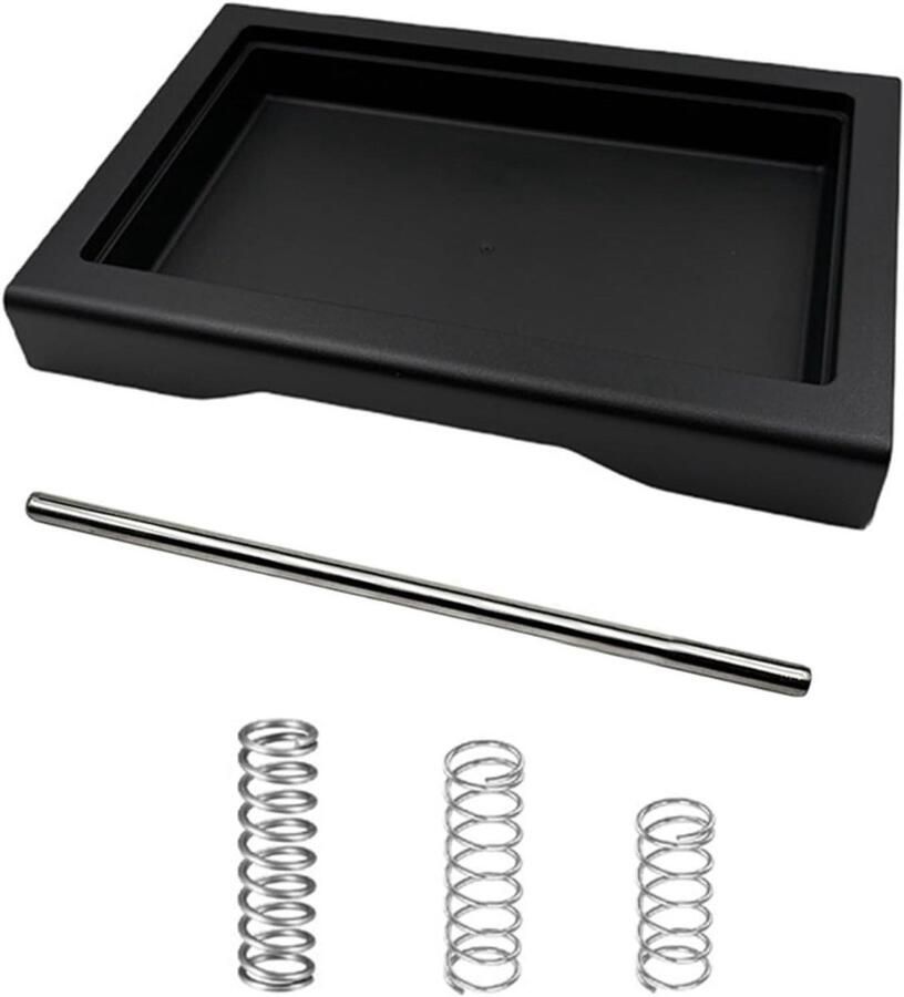 Dunne lekbak Koffiemachine accessoires Koffiebereiding verbeteren Verstelbare drukinstellingen 20 x 10 x 10 cm Zwart