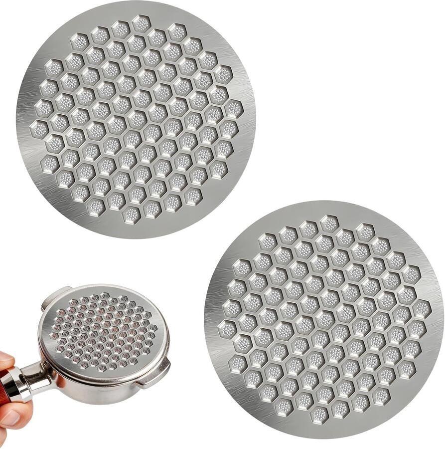 Dunne RVS Filterpatroon 54 mm voor Evenwichtige Extractie Geschikt voor Espresso en Koffiezetapparaten 0.8 mm Dikte voor Perfecte Smaak
