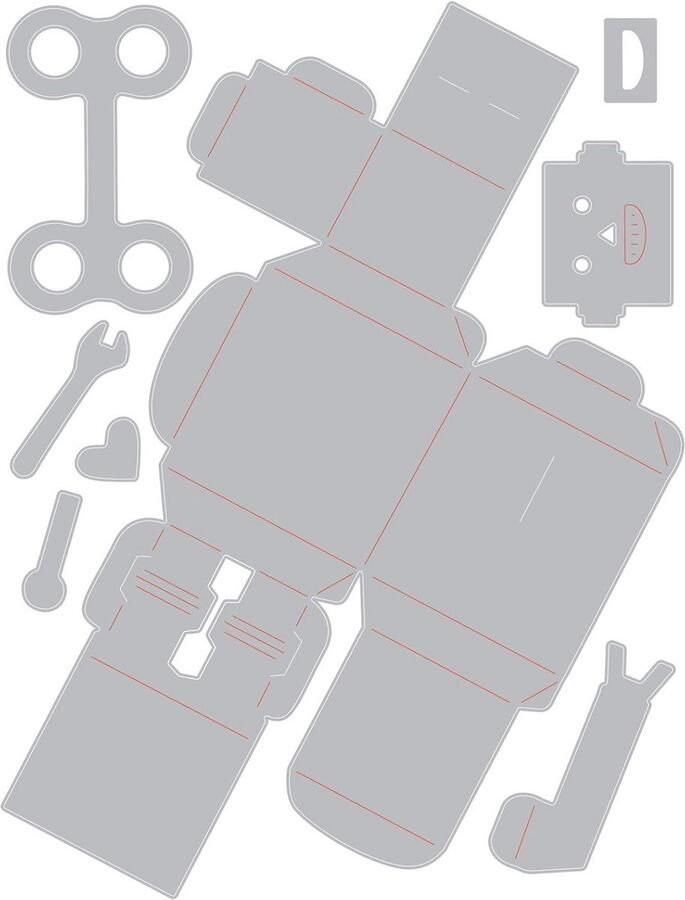 Dunne Snijmal Vlinder voor Papier Karton en Metaal Geschikt voor Stansmachines