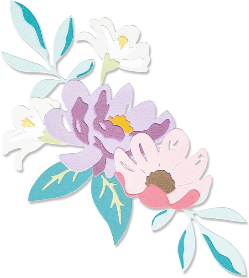 Dunne Snijmallen Set 14 Delig Gelaagde Zomerbloemen voor Kaarten Maken en Scrapbooking