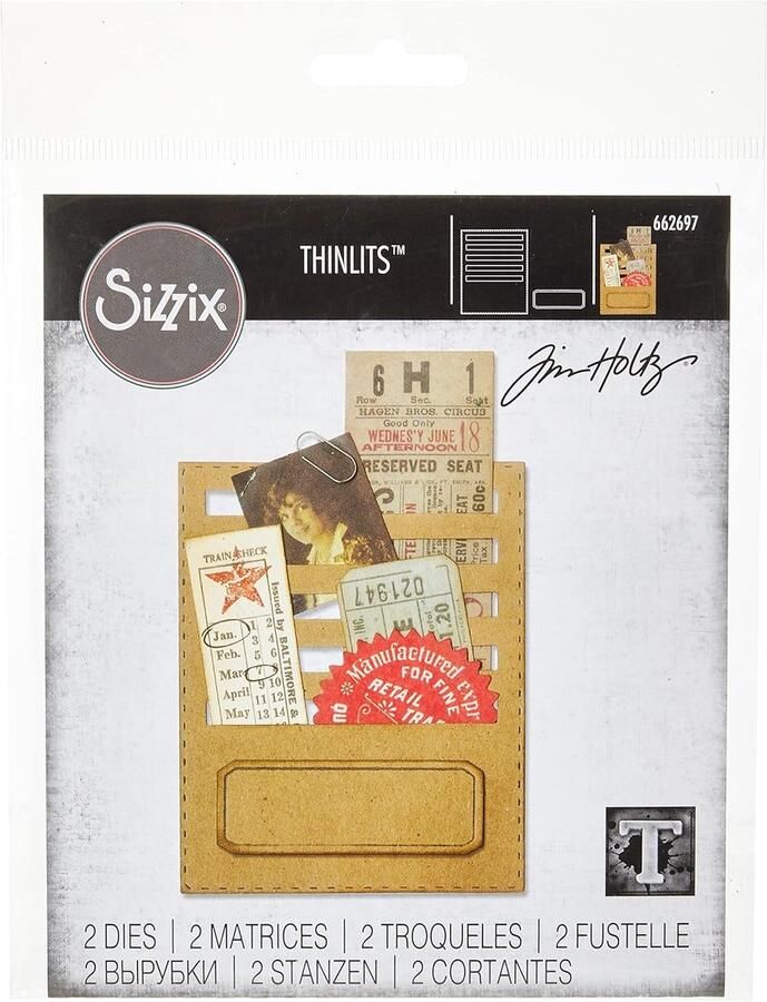Dunne Stanset Snijmal voor Papier Karton en Folie 19 x 14.5 cm
