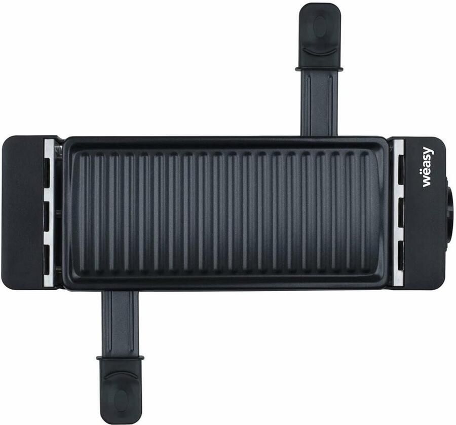 Duo Raclette en Grill voor 2 Personen Aansluitbare Kaas Smelter met Antiaanbaklaag