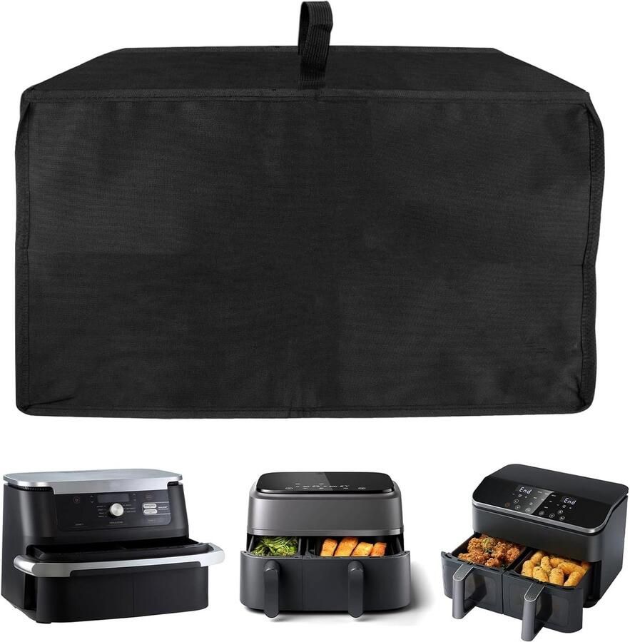 Dust Cover voor Air Fryer 50x40x30CM Waterproof Dustproof Heat Resistant 600D Oxford Fabric Bescherming voor Air Fryer met Handvat Vouwbaar Voor Kleine tot Middelgrote Keukenapparaten