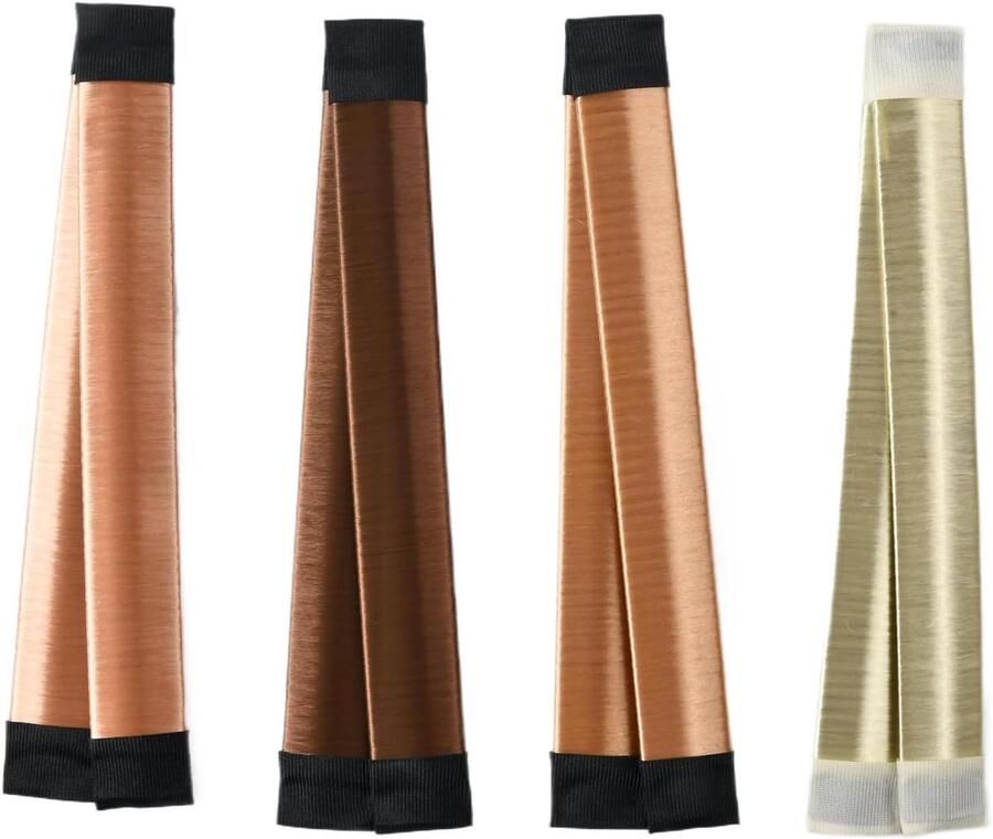 SnelShoppen 4er Pack Magic Dutt Maker in 4 Kleuren Originele Dutt Maker en Twister Haaraccessoire Stevig en Comfortabel Franse Dutt Haarstijl met