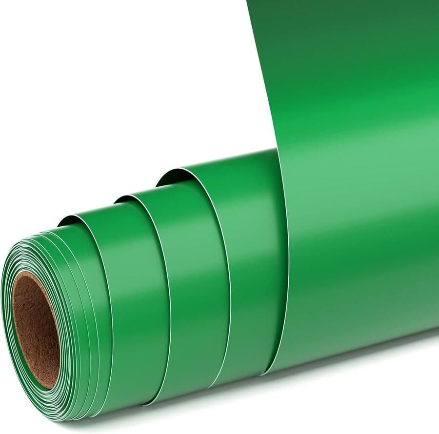 Duurzaam Zelfklevend Vinyl in Matgroen voor Plotters en Cricut Snijmachines 12 x 15 ft Perfect voor Creatieve Projecten en Decoratie