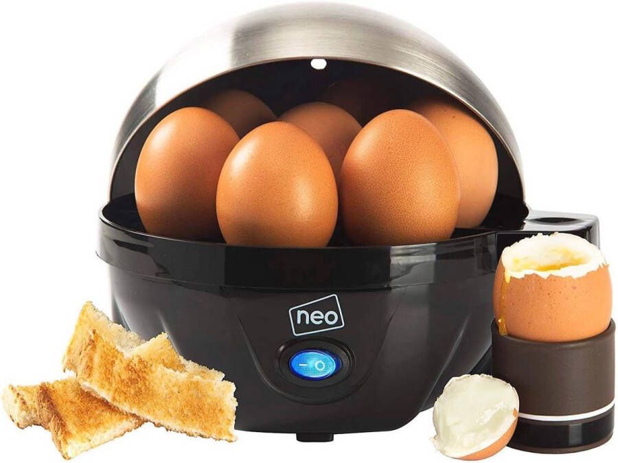 Duurzame 3-in-1 elektrische eierkokers boiler pocheermachines en omeletmachines Zwart 20 cm