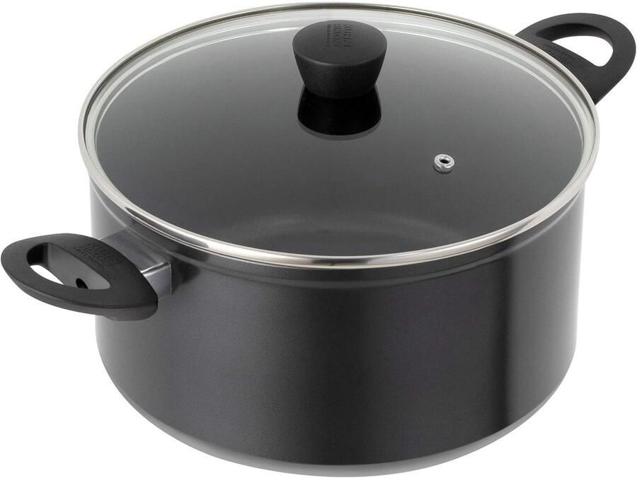 Duurzame Aluminium Kookpan met Antiaanbaklaag Inductie Geschikt 2.2 Liter 18 cm