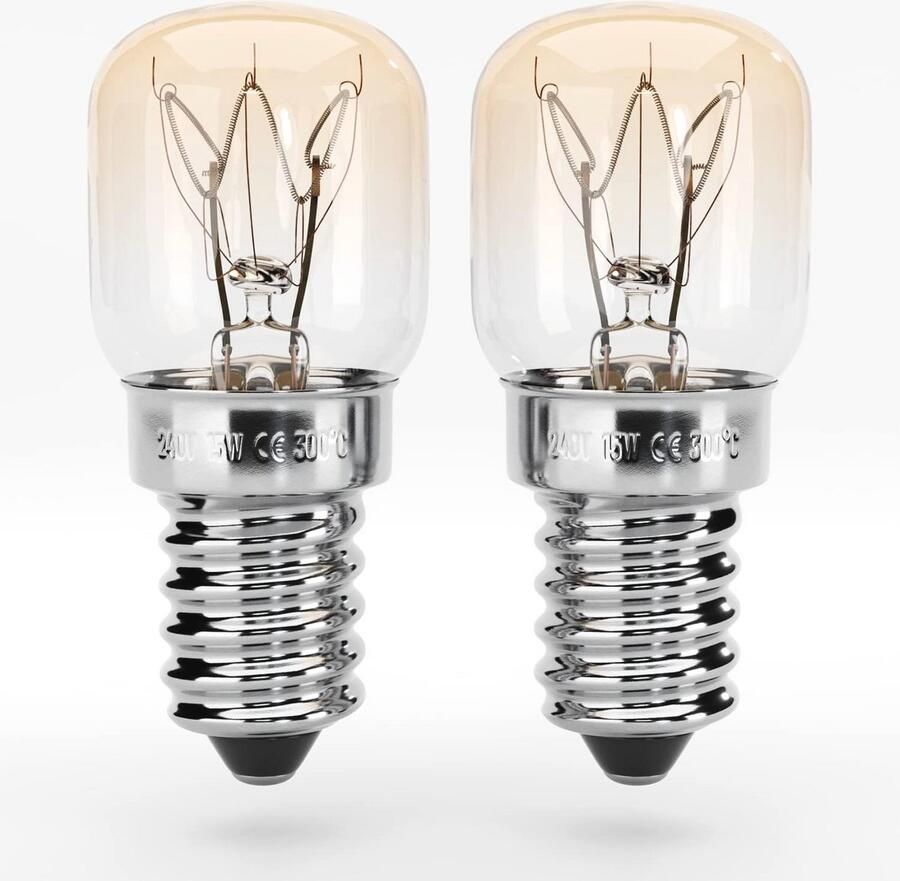 E14 15W Ovenlamp Hittebestendige Lamp tot 300 Graden voor Oven Grill en Magnetron
